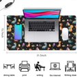 thumbnail image 5 of Long Mouse Pads for Desk,Colorful Dinosaurs Eggs Pattern Desk Mats on Top Of Desks, Desk Mouse Pad Extra Large with 3mm Non-Slip Base and Stitched Edge for Gaming,Office,Work,Home 31.5"x15.7", 5 of 6
