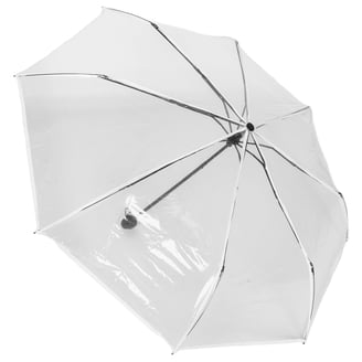 clear plastic patio umbrella ANWUYANG 1pcs 110cm Fiber Wind Resistant Long Handle Umbrella, Japanese Style Transparent Rain Umbrella, for Wedding Party (Color : White) : Patio, Lawn & Garden shaped canopy extends lower over your body Canopi by ShedRain 52" Auto