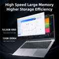 thumbnail image 5 of Portátil Windows 11 i7 ordenador portátil PC 14,1 "1920*1080P portátiles Intel Core i7 7500U 12GB RAM 1TB SSD Oficina estudio PC, 5 of 5