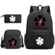 thumbnail image 1 of Set de mochilas escolares Black Clovers Asta, 3 unidades, para niños, 1 of 1