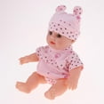 thumbnail image 3 of Muñeca Renacida de Vinilo Suave de 30 cm Sunnimix Ropa Rosa Muñecas Reborn Realistas, 3 of 7