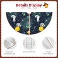 thumbnail image 4 of KLL Space and Animals Christmas Tree Skirt 48" ,Party Decorations Farmhouse for Christmas Decorations Holiday Party, 4 of 6