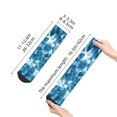 thumbnail image 4 of Fuzoiu Blue Tie Dye Print Adult Socks, Crew Moisture-wicking Socks, Unisex Cushion Crew Socks,Casual Sports Ankle Socks, 4 of 7