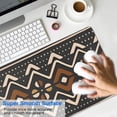 thumbnail image 4 of Long Mouse Pads for Desk,Boho Brown and Beige Ethnic Pattern Desk Mats on Top Of Desks, Desk Mouse Pad Extra Large with 3mm Non-Slip Base and Stitched Edge for Gaming,Office,Work,Home 31.5"x11.8", 4 of 6