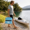 thumbnail image 4 of Waterproof Kayak Deck Bag, 9.84x9.84x3.15in Paddleboard Storage Pouch with 4 Hooks, Compact Dry Bag for Beach & Outdoor Essentials, 1PC (Blue), 4 of 4
