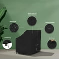 thumbnail image 3 of Covers & all Outdoor Chair Cover, 18 Oz Heavy Duty Waterproof UV & Weather Resistant Patio Cover for Outdoor Outside Seating Lawn Garden, Air Vents & Drawstrings (32" W x 37" D x 36" H, Black), 3 of 7