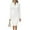 White, variant on Women's Office Dress Work Dress Long Sleeve Stand Collar Slim Fit Pencil Bodycon Midi Dress for Commuting Spring Fall,Beige,L