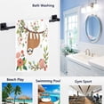 thumbnail image 2 of GZHJMY Cute Cartoon Sloth Hanging on Tree Soft Absorbent Guest Hand Towels for Bathroom, Hotel, Gym and Spa (16 x 30 Inches,White), 2 of 4