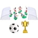 thumbnail image 1 of WORGEOUS 1 juego de decoración para tartas de fútbol, ​​decoración de tartas con temática de fútbol, ​​decoraciones de paisajes, figura de fútbol en miniatura, 1 of 8