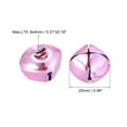 thumbnail image 2 of Uxcell Jingle Bells, 8 pack 0.98" Small Bells for Crafts DIY Christmas, Light Pink, 2 of 5
