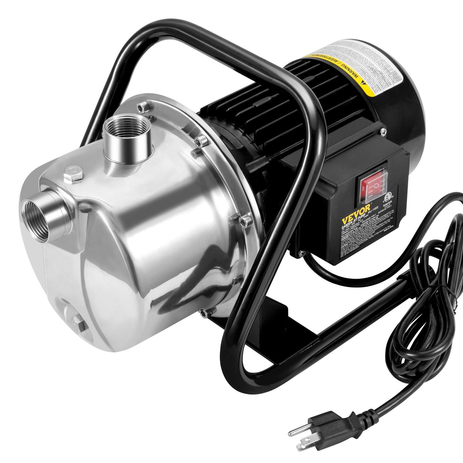 1.1HP Garden Jet Pump - 978GPH High Flow, 131ft Head, Portable for Shallow Wells