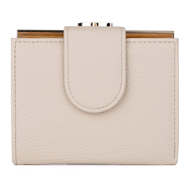 Cartera Julia Buxton Pebble RFID Lexington White Pepper