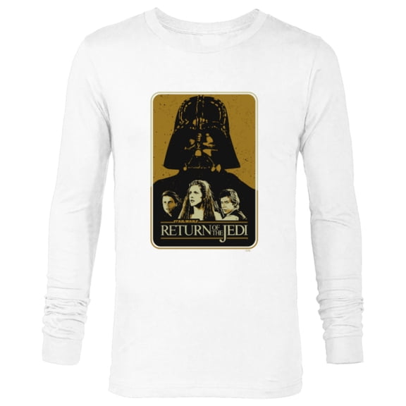 Star Wars Return of the Jedi Darth Vader - Long Sleeve T-Shirt for Men - Customized-White