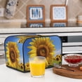 thumbnail image 6 of Haiem Sky Golden Sunflower Field A Print Toaster Covers 4 Slice Wide Slot,Bread Dust Cover & Fingerprint Protection,Bread Machine Cover,Appliance Covers, 6 of 7
