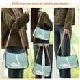thumbnail image 4 of FORMRS Womens Shoulder Bag with Chain Strap Clutch Purse Cute Tote Handbag, White Cartoon Swan, 4 of 7