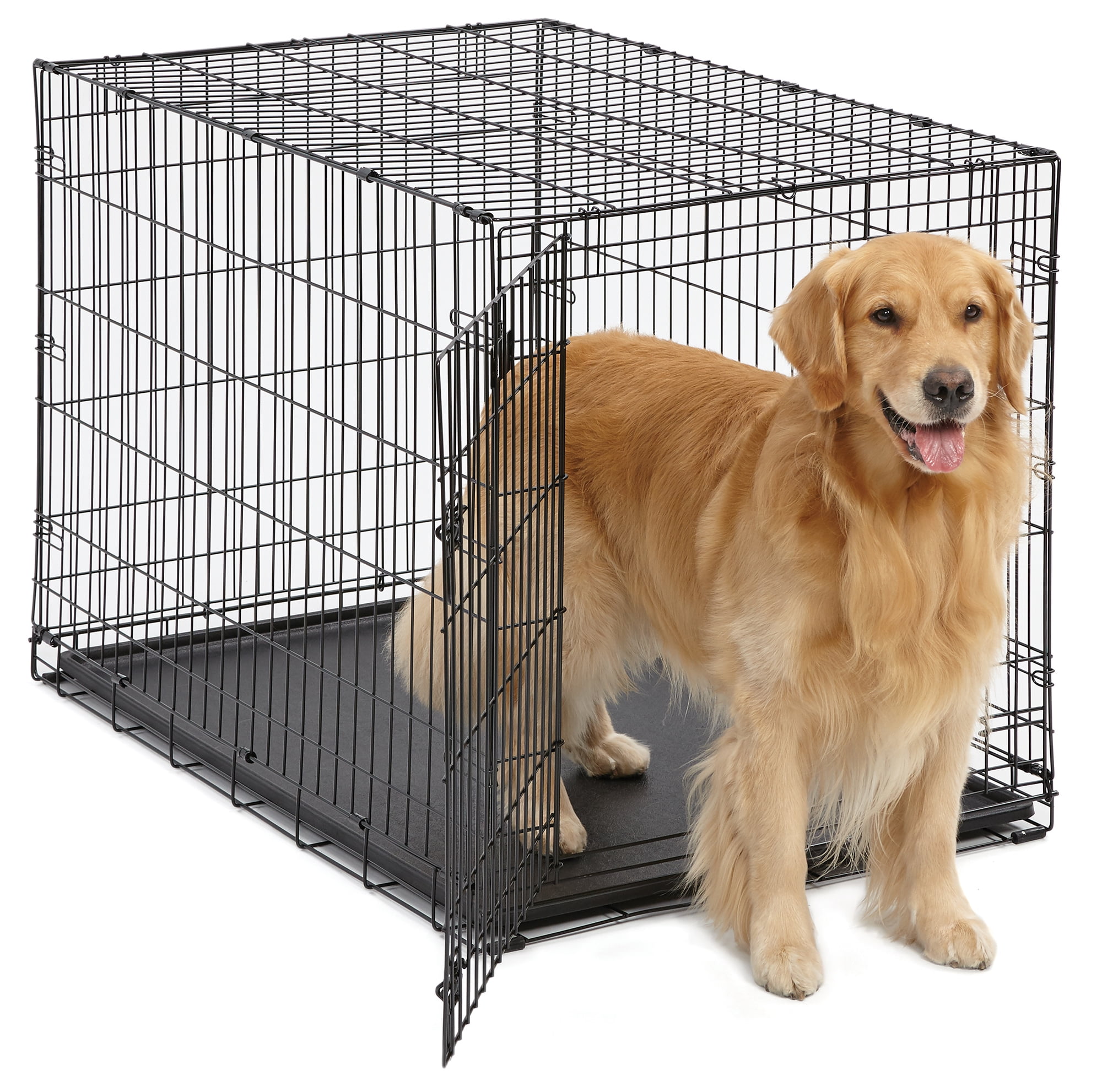 Photo 1 of (BENT ENDS) 
MidWest iCrate Fold & Carry Single Door Collapsible Wire Dog Crate, 42 inch