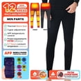 thumbnail image 1 of Chaqueta térmica con control por aplicación para hombres y mujeres, ropa interior térmica, traje de esquí, ropa con calefacción eléctrica USB, camisa de pesca de invierno, 24 áreas, 1 of 4
