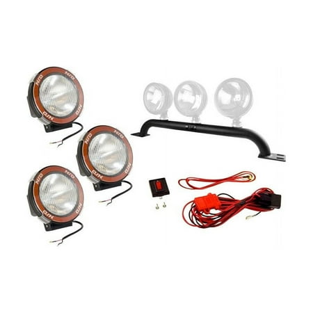 Rugged Ridge 12495.08 Light Bar Kit, Bumper Mounted, 6 Inch Slim, 97-06 Jeep Wrangler TJ Fits select: 1997-2006 JEEP WRANGLER / TJ