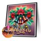 thumbnail image 5 of Pintura de diamante 5D DIY taladro redondo completo colorido campana de Navidad y flor 30x30cm, 5 of 9