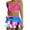 Hot Pink, variant on Ayolanni Tropical Women's Plus Swimsuits Separate Pink V-Neck Skirt Two-Piece Sets Tween Swimwear M