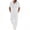 White, variant on purcolt Men's 2 Piece Cotton and Linen Summer Matching Set Button Down Short Sleeve Hooded Shirts Elastic High Waist Pants Casual Beach Vacation Set