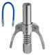 thumbnail image 3 of Muyoka Acoplador de herramienta de engrase 10000 PSI Punta de herramienta de engrase de bloqueo y liberaci贸n r谩pida con mango doble y manguera Acero inoxidable 1/8" NPT Accesorios de herramienta de e, 3 of 7