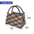 thumbnail image 2 of Bingfone Burning Rugby Balls for Portable Insulated Bag, Foldable Hand-held Lunch Lunch Bag, Leak-proof and Stain-proof, Suitable for Work, Campus, Picnic, 2 of 6
