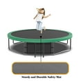 thumbnail image 4 of 14FT Pumpkin Trampoline with Basketball Hoop, Recreational Trampoline with Safety Enclosure Net & Ladder, Outdoor Trampoline for Kids Teens Adults, Green, 4 of 9