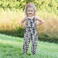thumbnail image 3 of Summer Savings Clearance! Stamzod 1-6Y Girls Jumpsuit summer Spaghetti Straps sleeveless Romper fashion print Kids Casual Playsuit with Side Pockets, 3 of 5