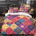 thumbnail image 3 of LAICAIW Ensemble de Housse de Couette à Motif Mandala Bohème, 3 Pcs, Lit Simple, 3 of 7