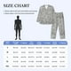 thumbnail image 4 of Fotbe Silver Glitter Pijama de Hombre con Estampado de Manga Larga, Conjunto de 2 Piezas, Ropa de Dormir Suave y Cómoda con Bolsillos-XX-Large, 4 of 7