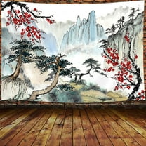 Japanese Tapestry,  Tapestry 60" X 40" Cherry Blossom Japanese Tapestry Wall Hanging Home Decor Room Decor for Bedroom Living Room Dorm (150 X 100cm)