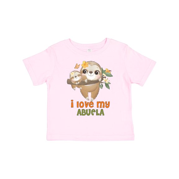 Inktastic Cute Sloth I Love My Abuela Boys or Girls Toddler T-Shirt