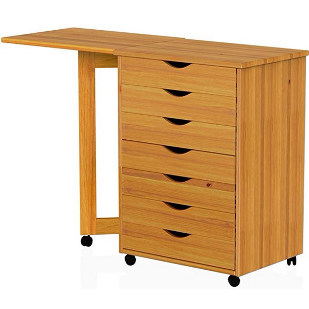 Ubesgoo 7 Drawer Mobile File Cabinet Metal Rolling Filling Cabinet Wooden Storage Cabinet Walmart Com Walmart Com