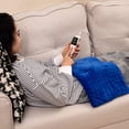 thumbnail image 4 of Costway Weighted Heating Pad with 2 Massagers Massaging Vibration 5 Heating Levels 9 Modes Blue, 4 of 10