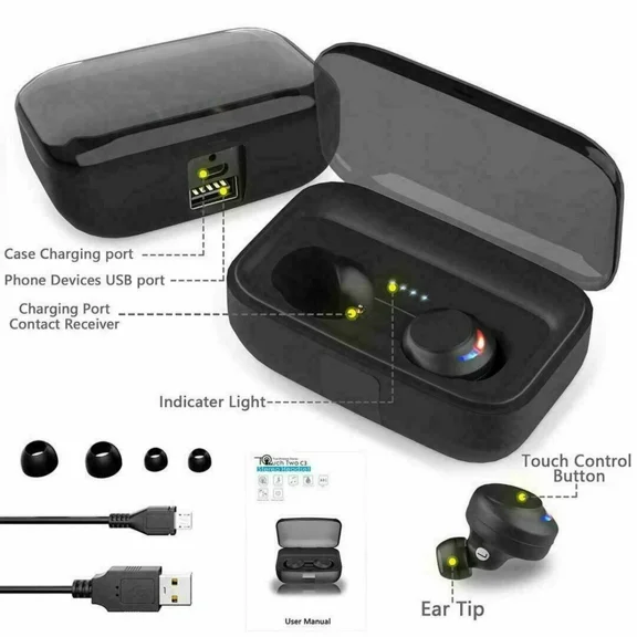 YANI- Wireless Fitness Bluetooth Headphones, Earphone, Earbuds