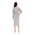 thumbnail image 3 of Vestido falda lápiz color Gris AMAD  Casual para mujer Talla L, 3 of 4