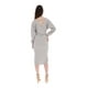 thumbnail image 3 of Vestido falda lápiz color Gris AMAD  Casual para mujer Talla L, 3 of 4