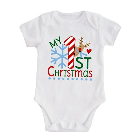 

Boys Girls Short Sleeve Christmas Letter Print Romper Bodysuit Fall Clothes Christmas Onesie Baby Boy Infant Boy Clothes Baby Boy Football Outfit