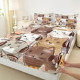 thumbnail image 3 of Castle Fairy Kids Teens Cartoon Cats Twin Sheet Sets,Cute Animal Bedding, 3 of 7