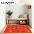 thumbnail image 3 of ODIKA 5'x7' Machine Washable Non-Slip Area Rug, Thanksgiving Bounty Entrance Seasonal Celebration High Traffic Rug, Orange, 602334, 3 of 7