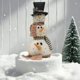 thumbnail image 5 of hengsof Christmas Cloth Snowman Doll Ornaments with Hat & Branches Desktop Figurines for Home Shelves Tree Trimming Festive Accents Ideal for Christmas, 5 of 6