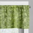 thumbnail image 3 of Ambesonne Forest Valance Pack of 2, Tree Branches Clutter Leaves, 54"X12", Olive Green Pastel Green, 3 of 5