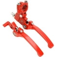 thumbnail image 3 of Red Brake Folding Clutch Lever with Perch for 7/8" Handlebar 110cc 125cc SSR125 SSR70 TTR125 Xmotos Apollo Thumpstar 125 CRF50 XR klx 140 Chinese Pit Dirt Bike Motorcycle, 3 of 16