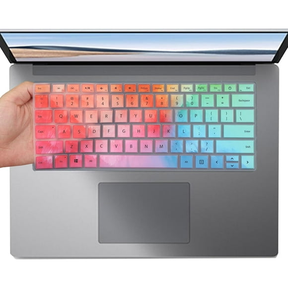 shiyou-Keyboard Cover for 2024 Microsoft Surface Laptop 6 13.5" & 15", Surface Laptop 5 4 3 13.5" & 15" 2022-2019, Surface Laptop Studio 2 14.4" Keyboard Protective Cover Skin-Colorful