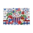 thumbnail image 3 of Clearance! Boovnll 4th of July Placemats, 12x18" Red Blue Stars Linen Placemats, Heat-Proof Place Mats for Memorial Day Patriotic Party Kitchen Dining Table Decor, 4th of July Decorations, 3 of 6