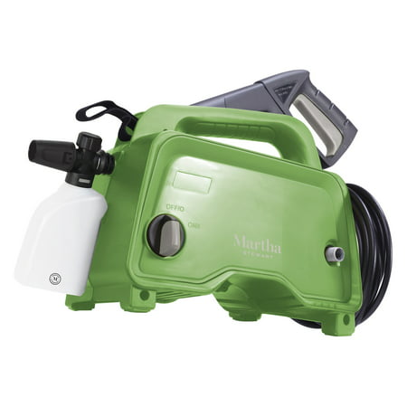 Martha Stewart Electric Hand-Carry Portable Pressure Washer w/Variable Pressure Lance and 13.5 oz Soap Foam Cannon | 1450 PSI | 1.48 GPM | (Best Electric Power Washer)