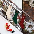 thumbnail image 4 of NewHappy Personalized Christmas Stockings with Initials, 18 Inches Large Embroidered Monogrammed Cable Knit Christmas Stocking for Family, Xmas Holiday Party Gifts & Decoration for Fireplace, 4 of 4