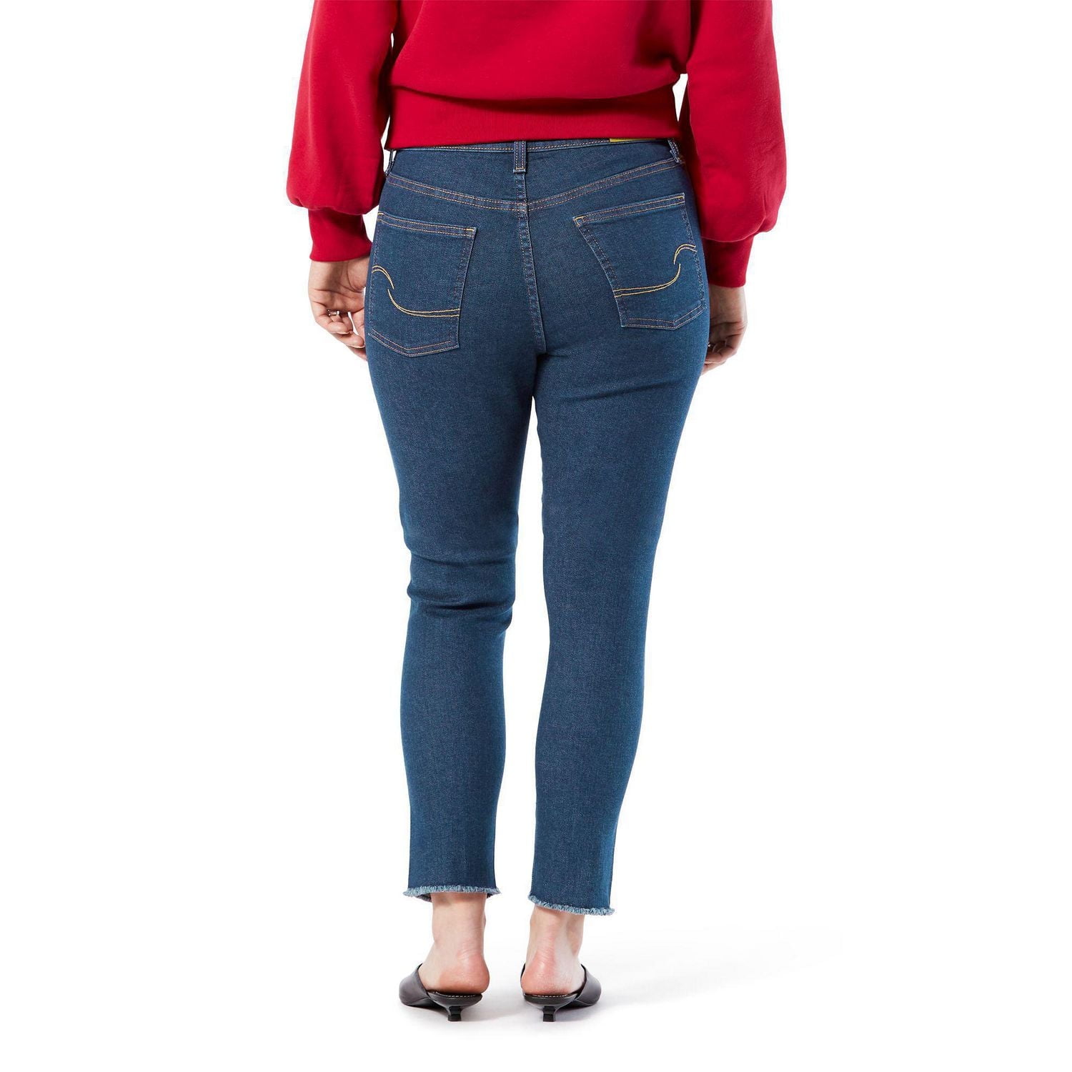 Levi Strauss Signature.MC Jean filiforme taille haute d'époque pour femme
