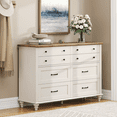 thumbnail image 2 of White 8 Drawer Dresser for Bedroom, Wooden Chest of Drawers for Living Room, 2 of 6